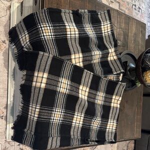 LOFT Black and White Plaid Jacket